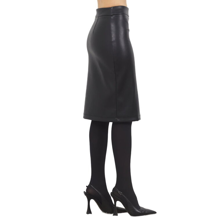 LA Made Bethany Vegan Leather Skirt