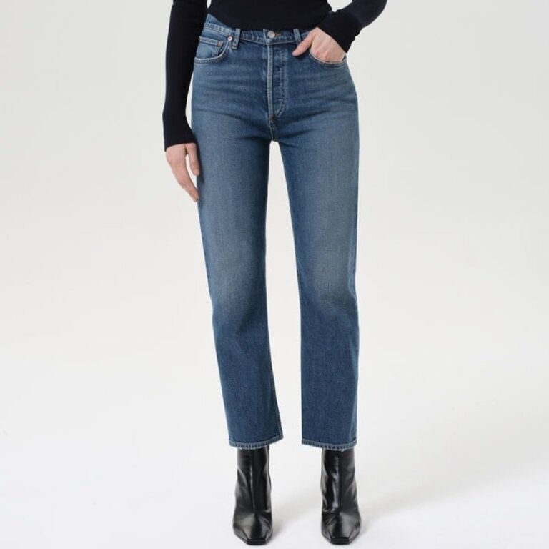 Agolde 90s Pinch Waist Crop Overcast