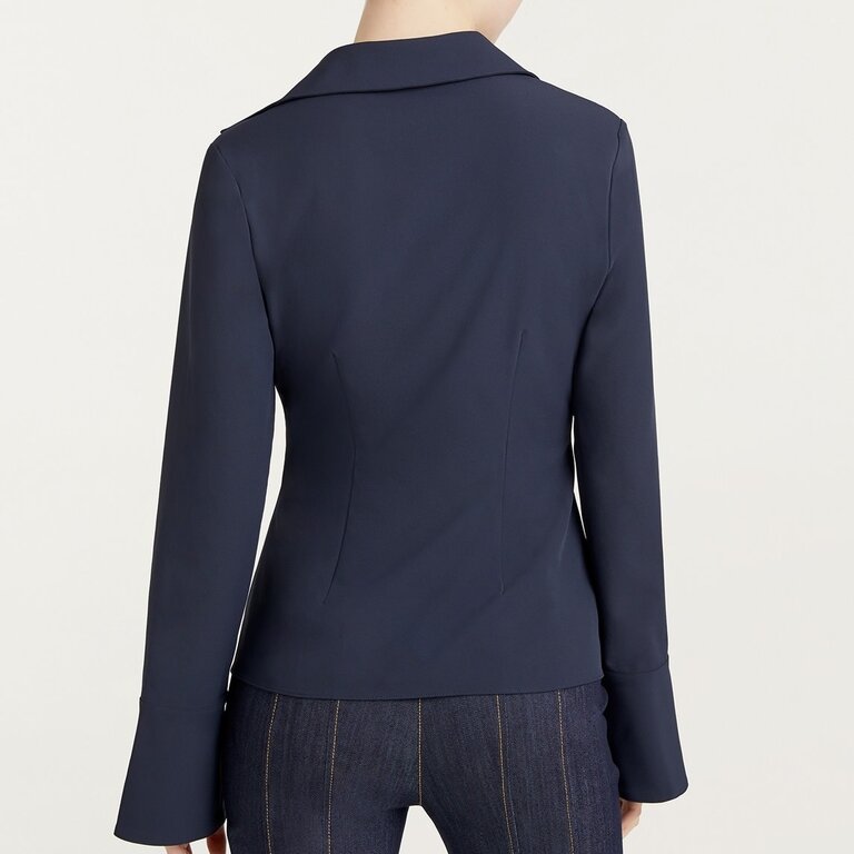Cinq a Sept Matte Jersey Mckenna Top Navy