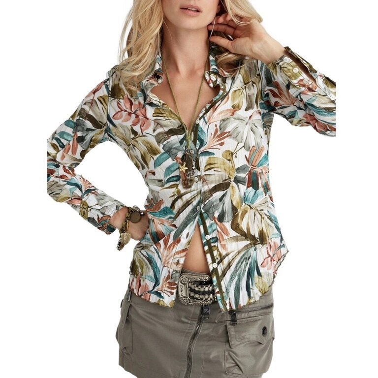 Cino Palma D'Or Button Down Blouse