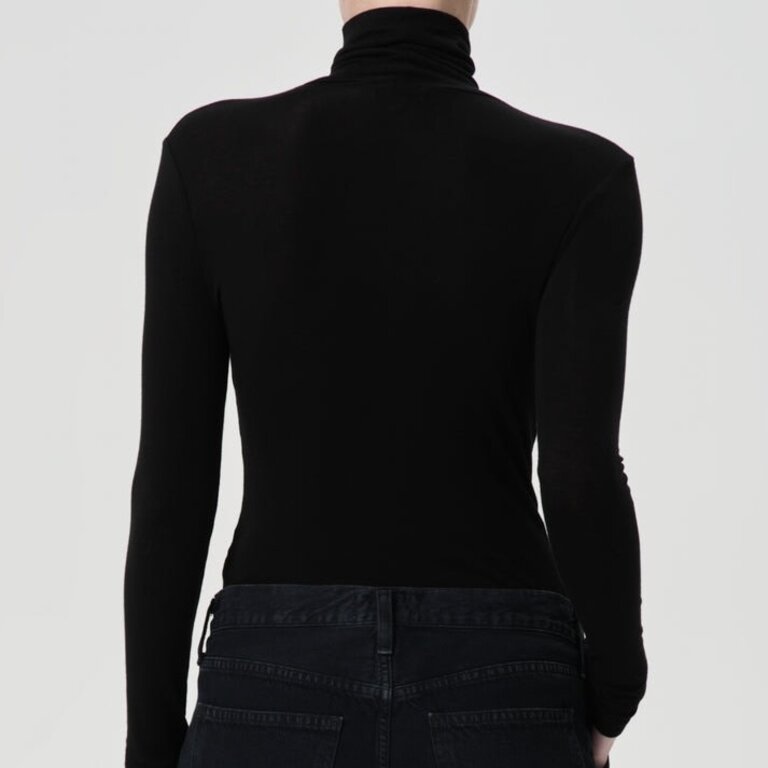 Agolde Pascale Turtleneck Black