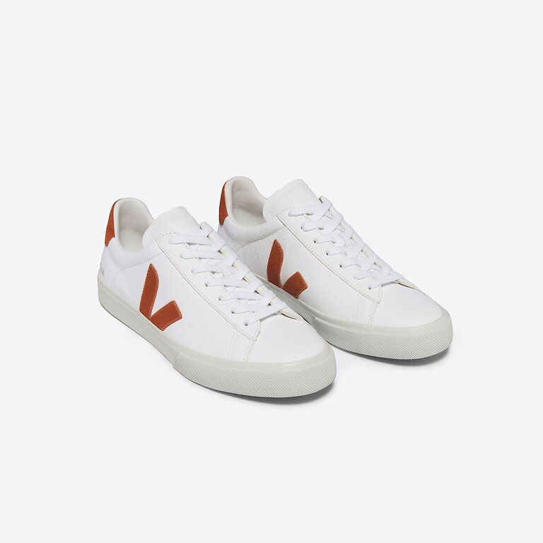 VEJA Campo Sneaker White  Leather w/ Cognac