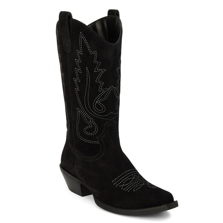 Matisse Gaucho Suede Cowboy Boot Black