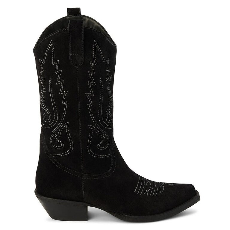 Matisse Gaucho Suede Cowboy Boot Black