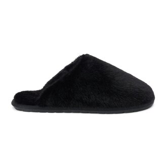 Matisse Faux Fur Slipper Black