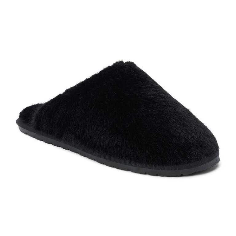 Matisse Faux Fur Slipper Black
