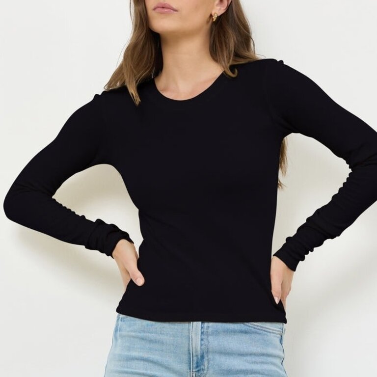 LA Made LS Thermal Crew Black