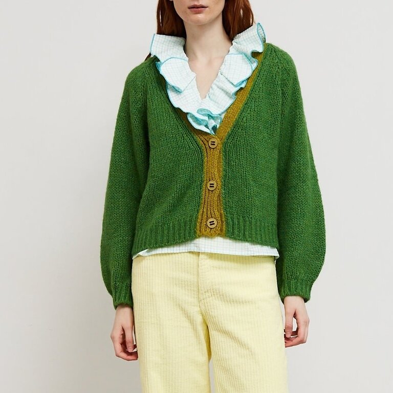 Dr Bloom Knit Cardigan Verde
