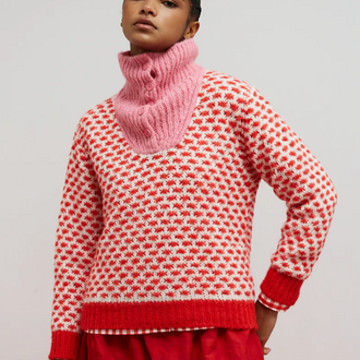 Dr Bloom Knit Pullover Pink Optimist