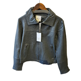 Jakett Cindy Wrinkled Leather Jacket Slate