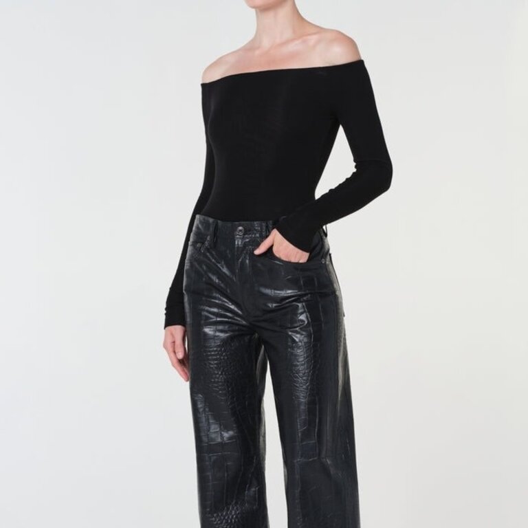 Agolde Maren Bodysuit in Black