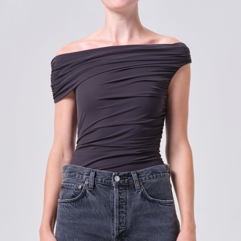 Agolde Sherilyn Bodysuit Carob