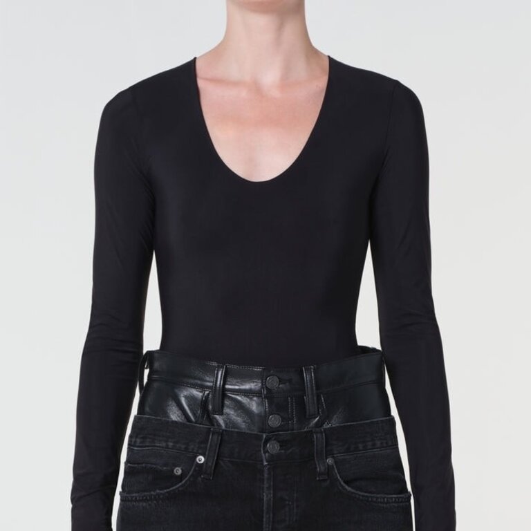 Agolde Clem Bodysuit Black