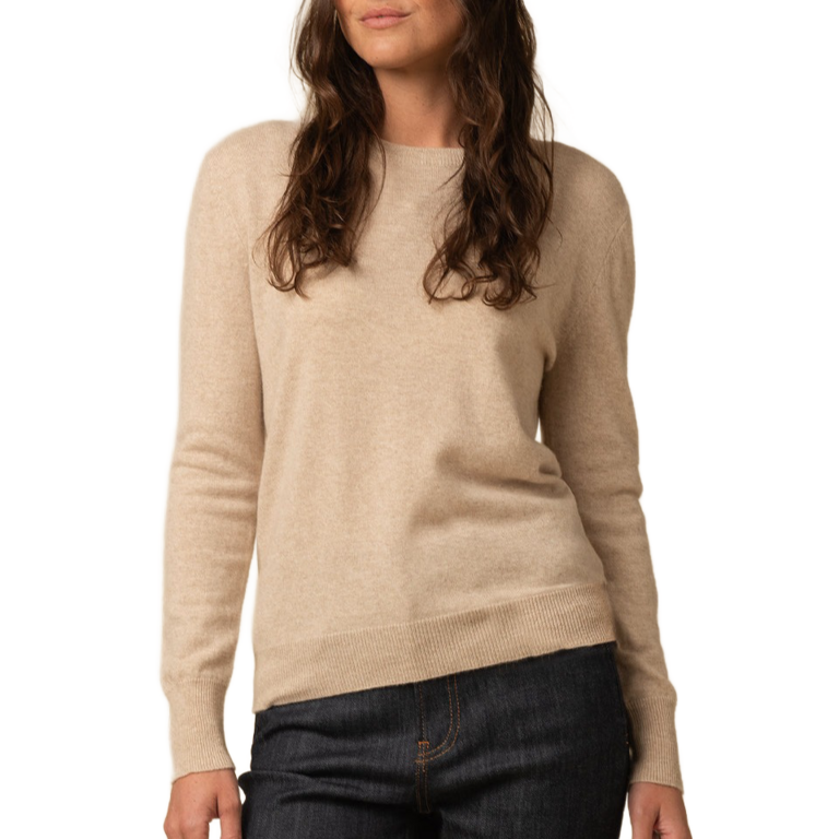 Pure Cashmere Oversized Crew Neck Sweater