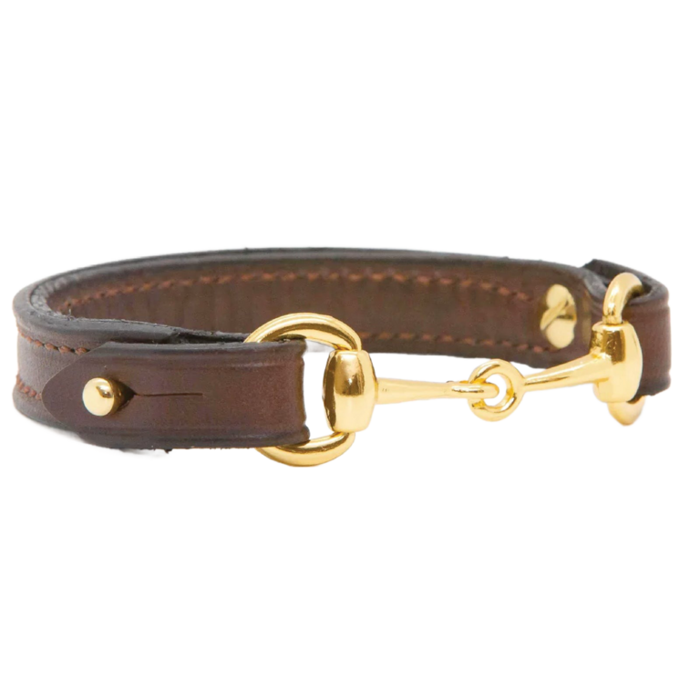 Estancia Clothing Leather Double Wrap w/ Bit Bracelet