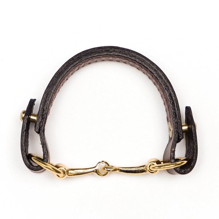 Estancia Clothing Leather Double Wrap w/ Bit Bracelet