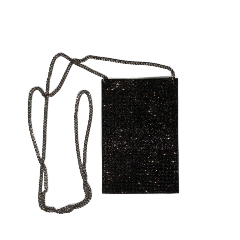 Sparkle Chain Crossbody Black