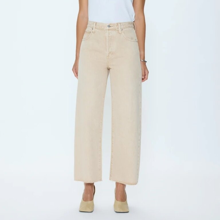 Tate Crop High Rise Bowed Wide Dune