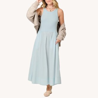 Kerri Rosenthal KR Tank Dress Sea Salt