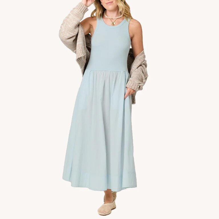 Kerri Rosenthal KR Tank Dress Sea Salt