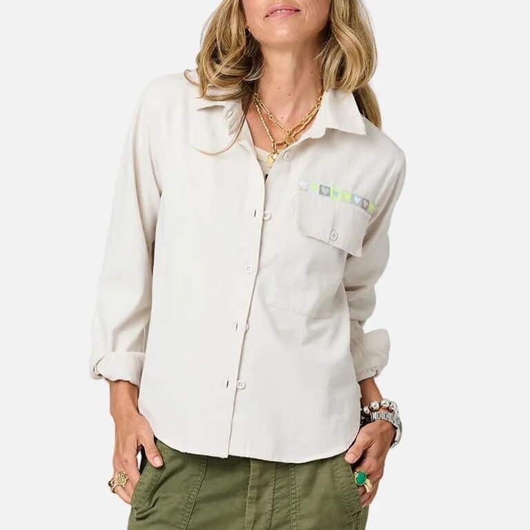 Kerri Rosenthal Pia Love Brigade Shirt Chalk