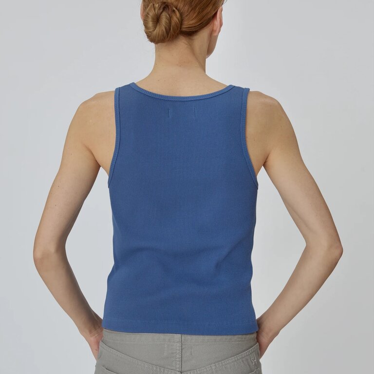 Still Here Snap Tank In Blue