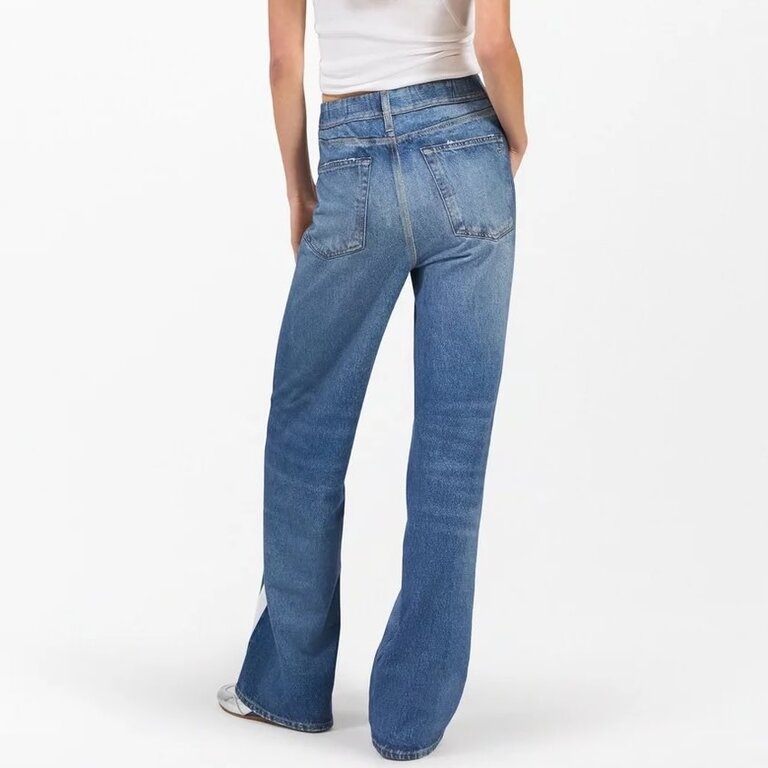 Rag & Bone Miramar Wide Leg Track Pant Washed Black, Green, and White