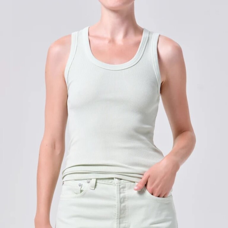 Agolde Poppy Tank Mint Cream
