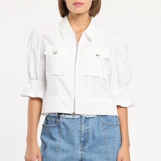 Cinq a Sept Holly Parachute Jacket White