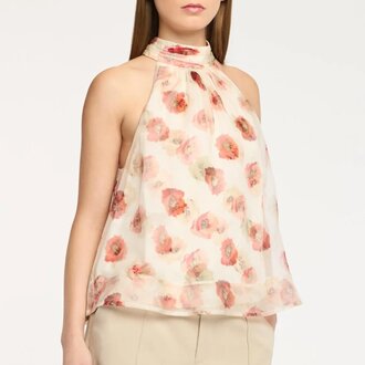 Cinq a Sept Floating Poppies Brennan Top