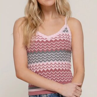 Cami Spring Crochet Pink Multi