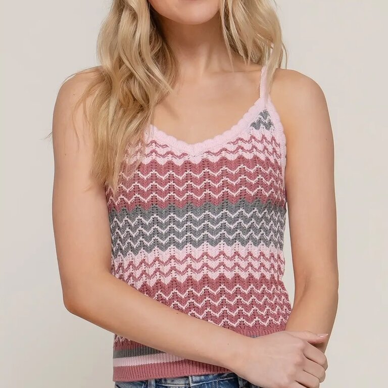 Cami Spring Crochet Pink Multi