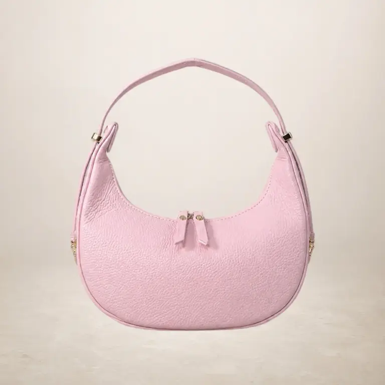 Caramello Cowhide Bag Rose