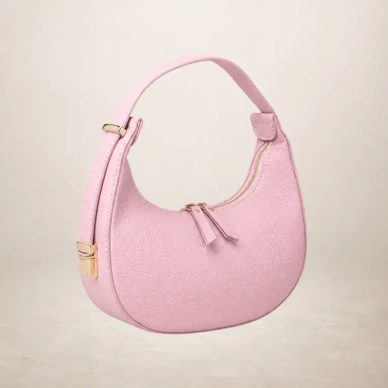 Caramello Cowhide Bag Rose
