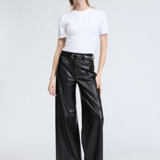 Rag & Bone Sofie Ankle Faux Leather Pant Black