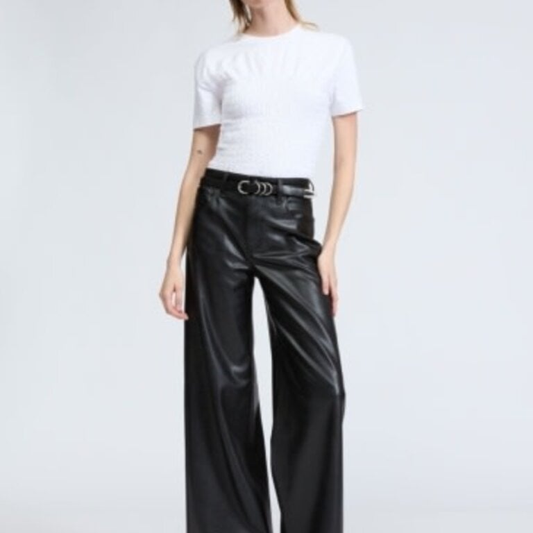 Rag & Bone Sofie Ankle Faux Leather Pant Black