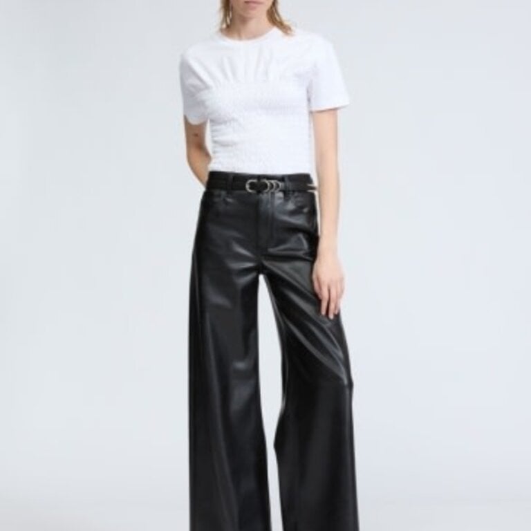 Rag & Bone Sofie Ankle Faux Leather Pant Black