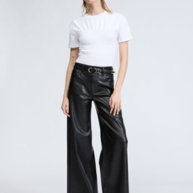 Rag & Bone Sofie Ankle Faux Leather Pant Black