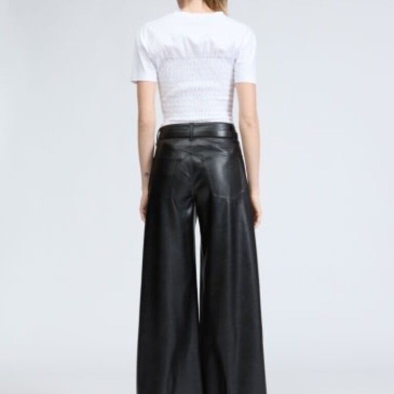 Rag & Bone Sofie Ankle Faux Leather Pant Black