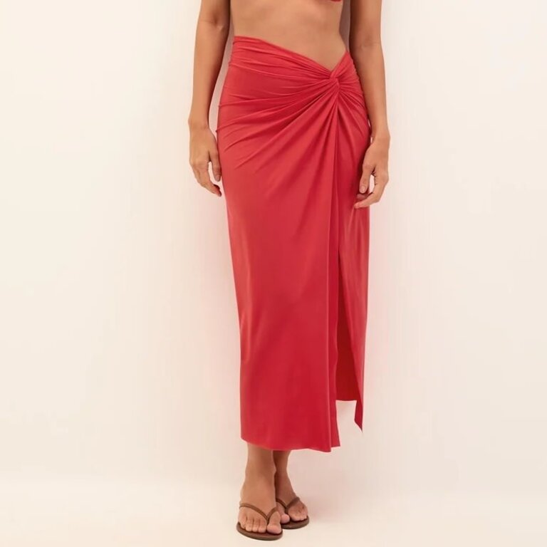 ViX Swimwear Karen Midi Skirt Red