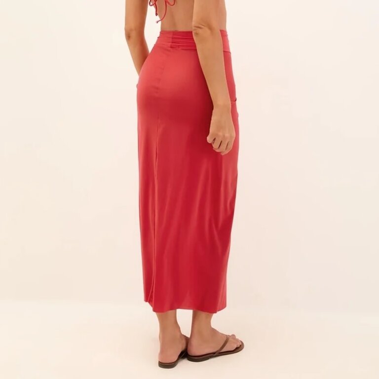 ViX Swimwear Karen Midi Skirt Red