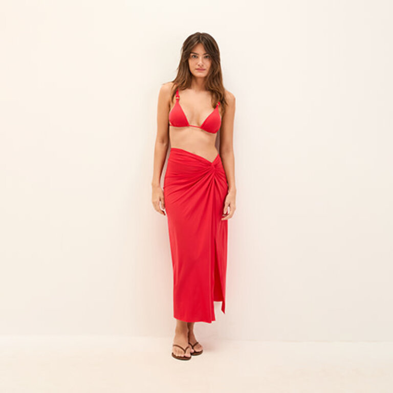 ViX Swimwear Karen Midi Skirt Red