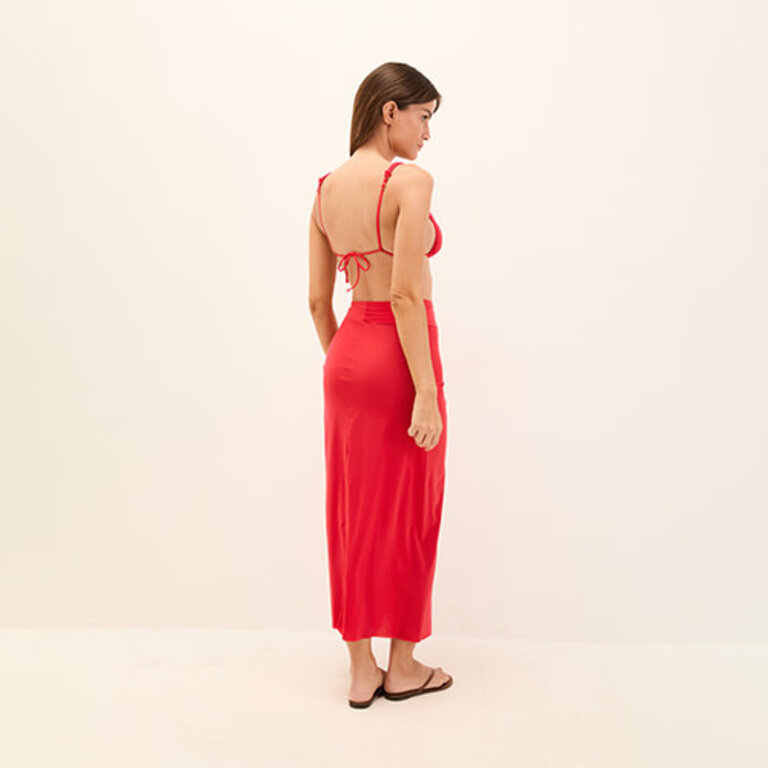 ViX Swimwear Karen Midi Skirt Red