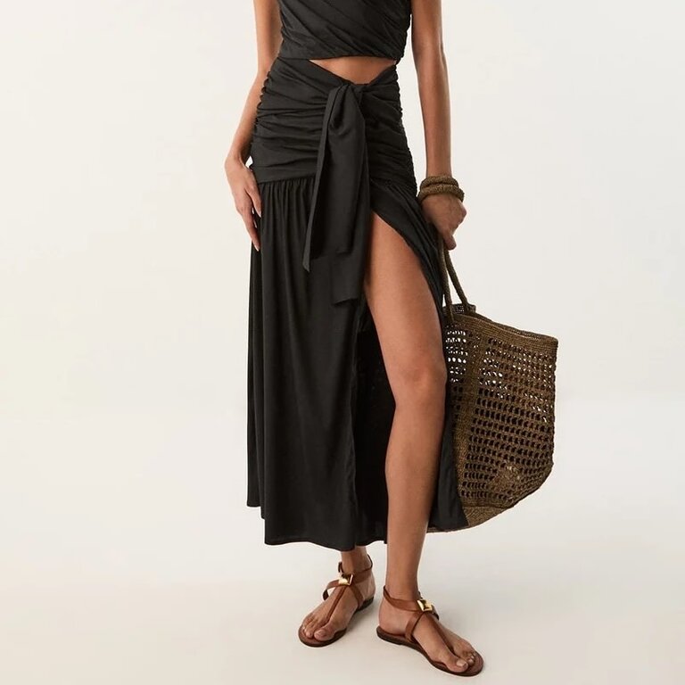 ViX Swimwear Zoe Long Skirt Black