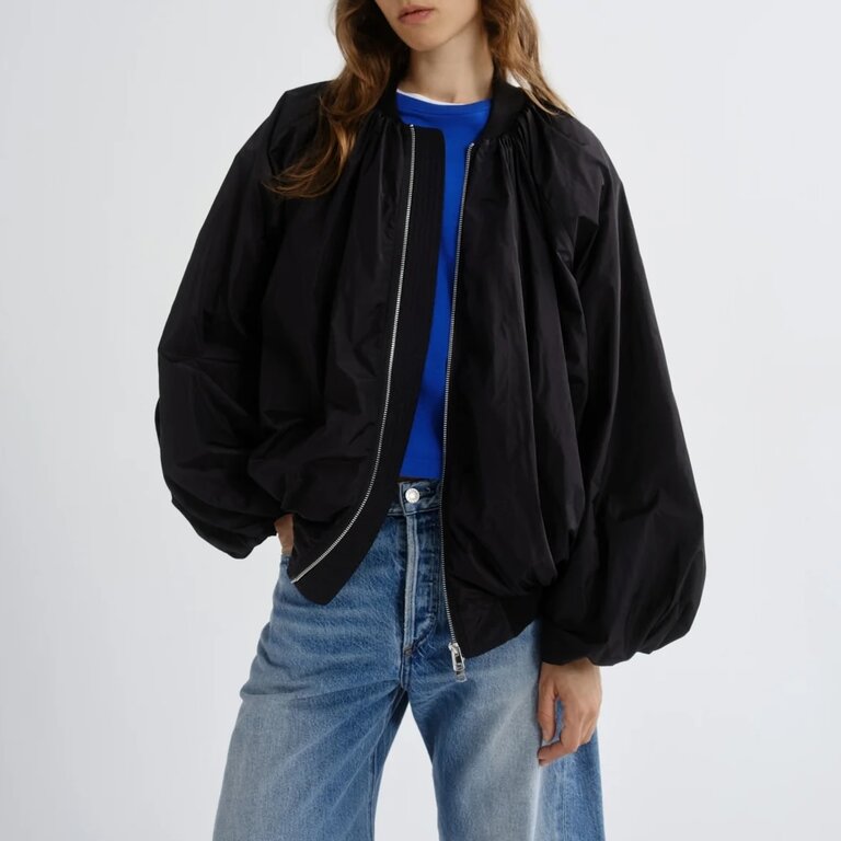 Agolde Raffi Bomber Jacket Black