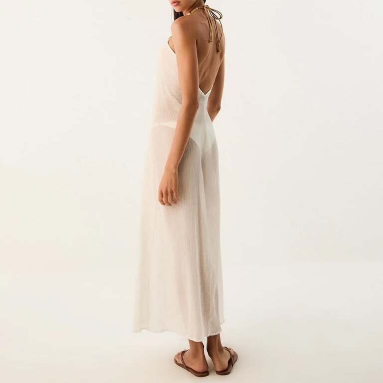 ViX Swimwear Cloe Long Cover Up Off White
