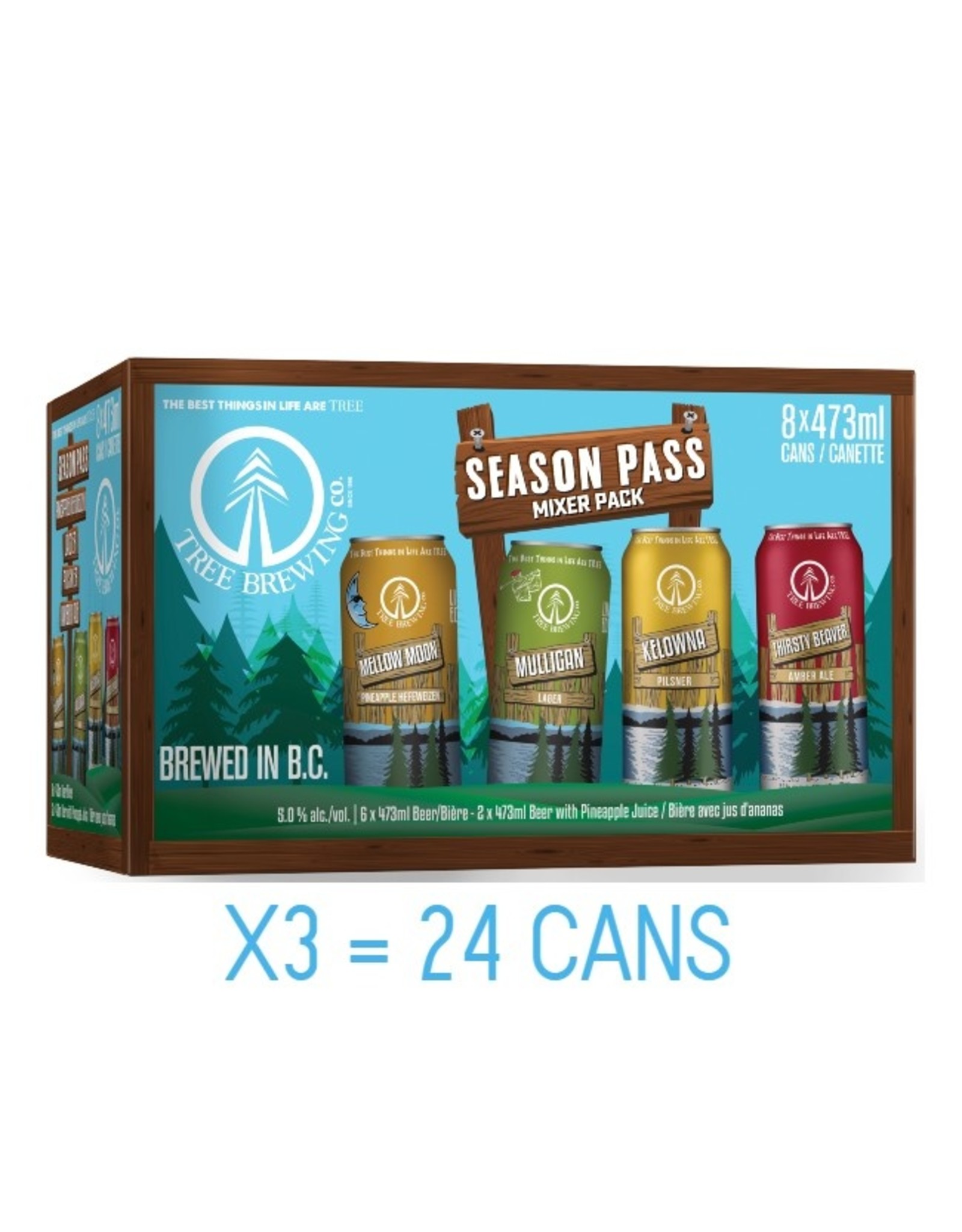 Tree Brewing Co. Season Pass 473ml 8 pack X3
