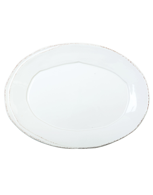 VIETRI VIETRI Lastra White Small Oval Platter