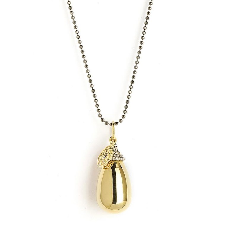 SYNA SYNA White Diamond Small Mogul Drop Pendant