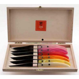 Laguiole Claude Dozorme Berlingot Set of Twelve Steak Knives